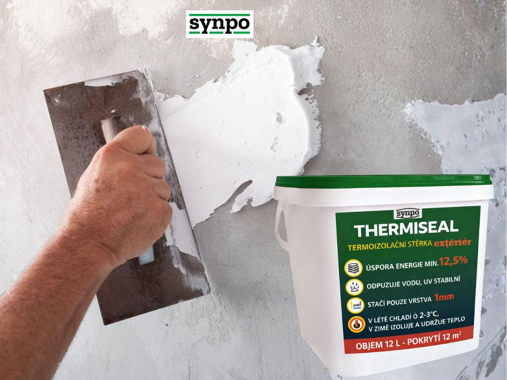 Aplikace stěrky Thermiseal exteriér